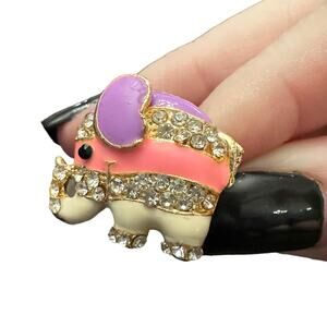 Adorable Elephant Ring 7.5 Adjustable Pastel